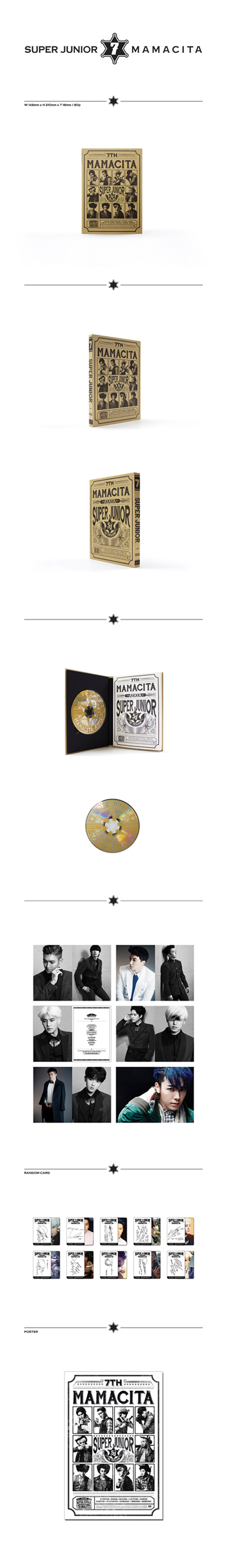 スーパージュニア - 7th Album 【MAMACITA】 (B VER.) 未開封新品